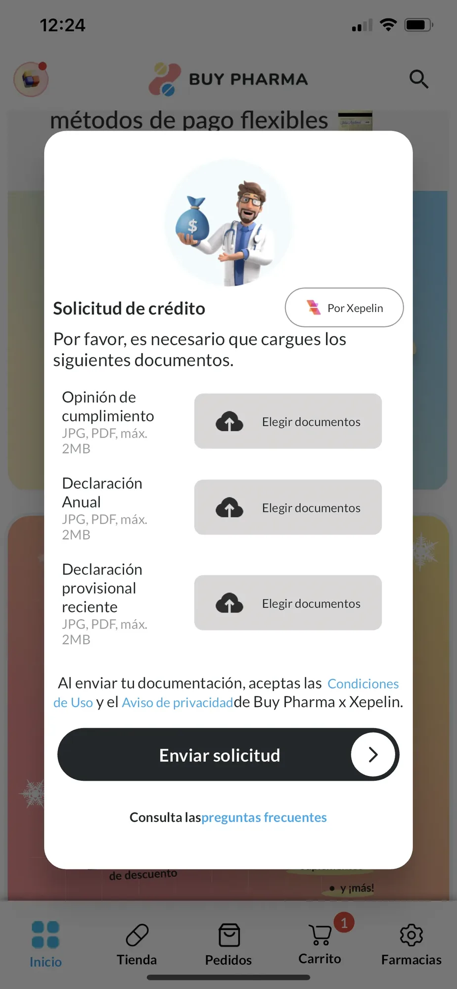 Pharma B2B app screen 4