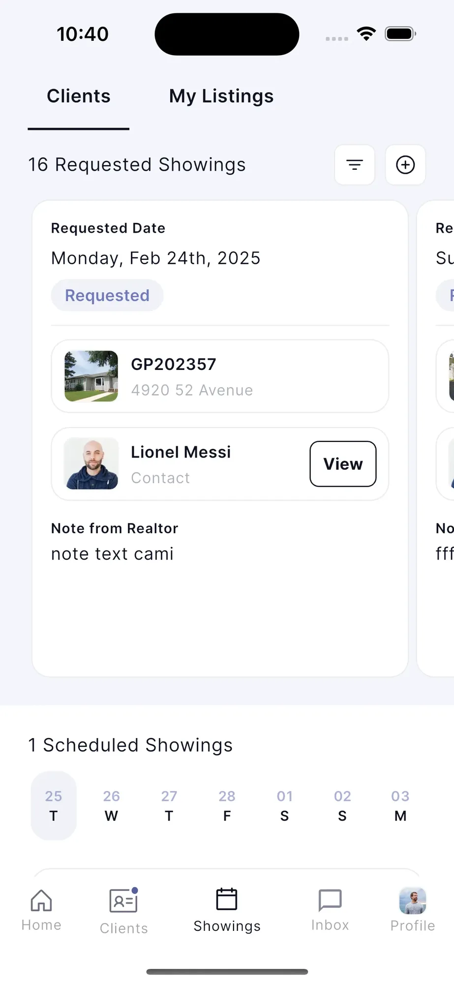 Realay app screen 3