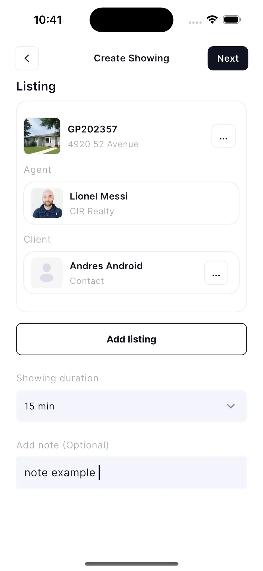 Realay app screen 4