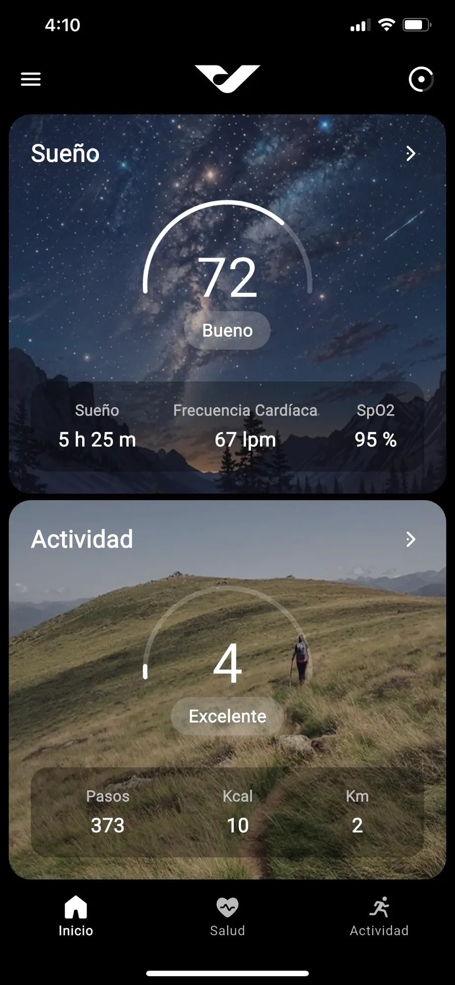 Valyant app screen 1