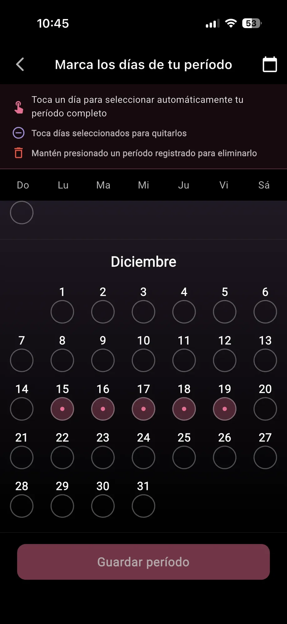 Valyant app screen 16