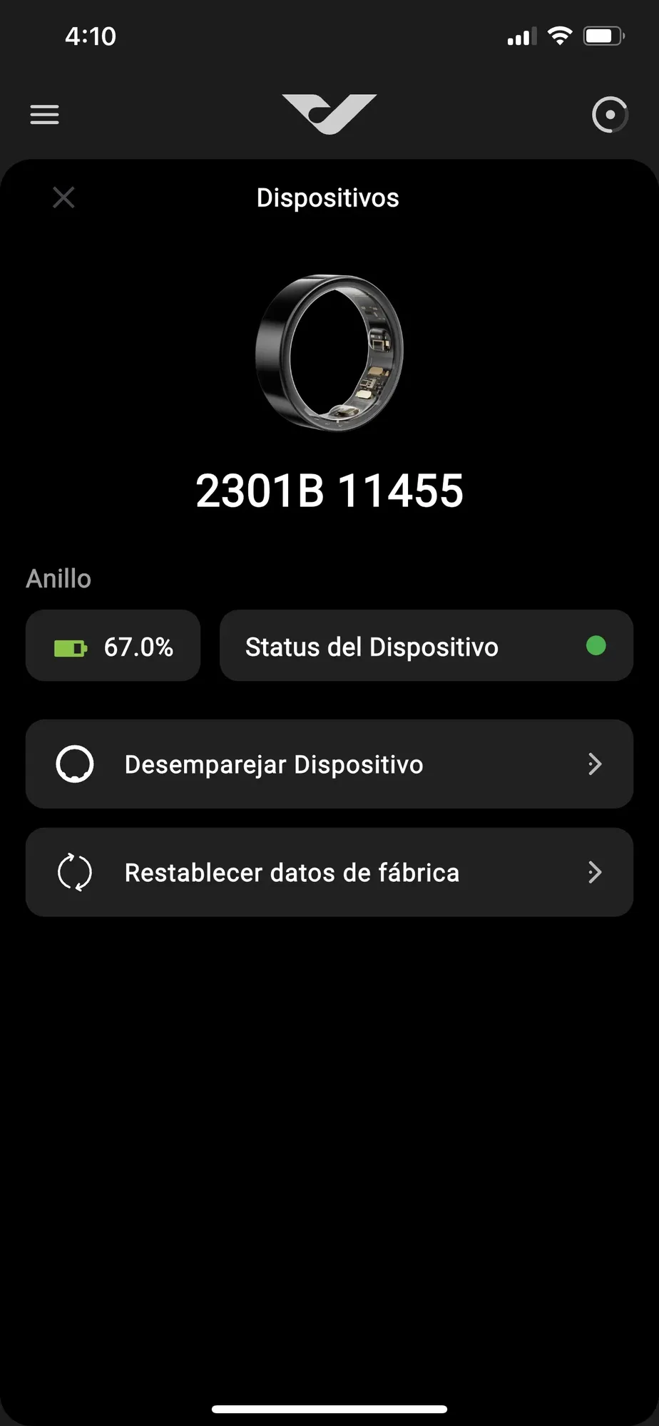 Valyant app screen 3