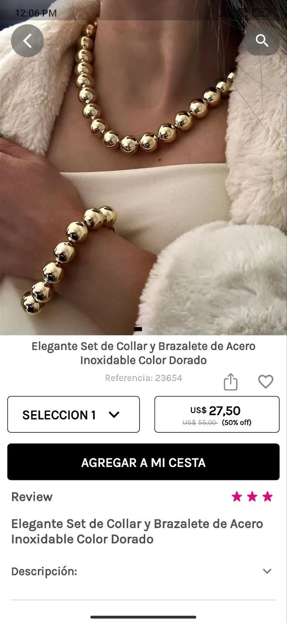 Vila Veloni app screen 5