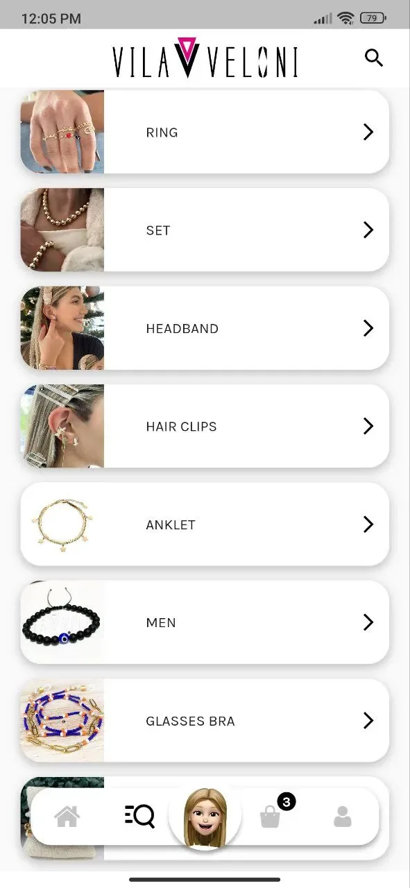 Vila Veloni app screen 6